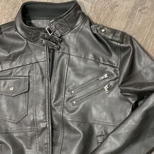 Men’s Large Brandless Faux Leather Jacket